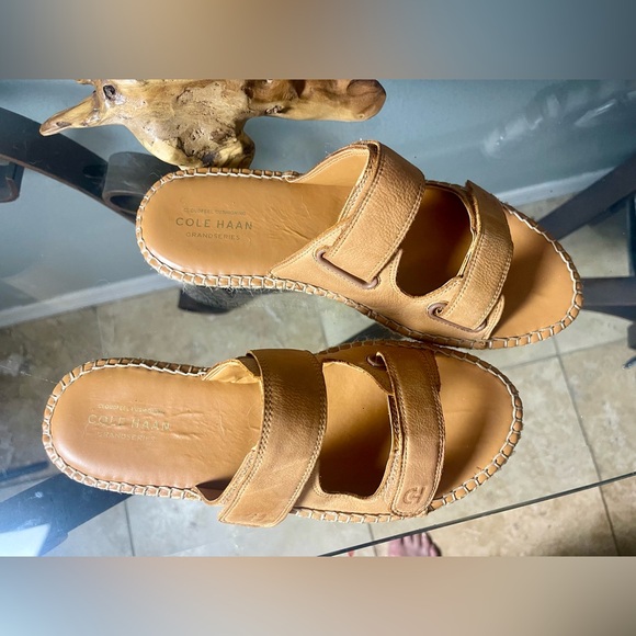 Cole Haan womens Cloudfeel Espadrille Slide Espadrille Wedge Sandal - Picture 4 of 14